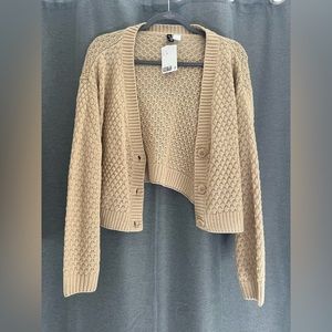 Pointelle-knit Cardigan